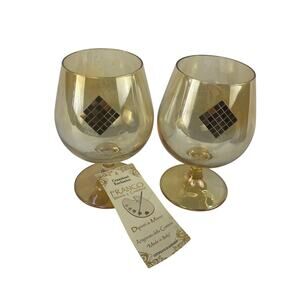 Franco Italy Hand Made Brandy Wine Glasses 6”